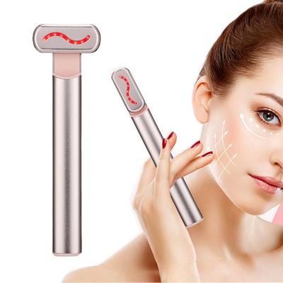 EMS Hot Compress Eye Massager Wand Smart Red LED Rejuvenation Eye Skin Tighten Anti Aging Eye Dark Circle Removal Beauty Machine