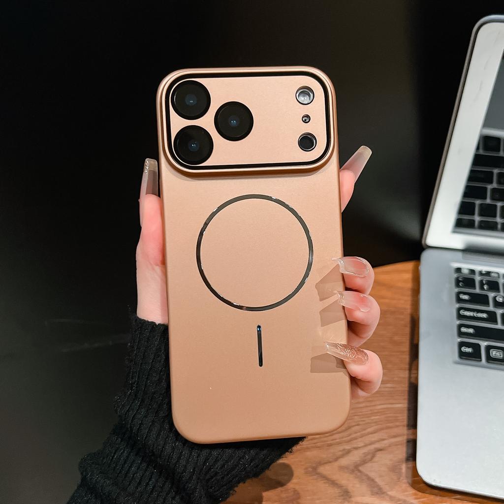 Suitable for IPhone17 Promax Dopamine Phone Case  Thin Ring Magnetic Apple 17 All Inclusive Lens PC Protective Case
