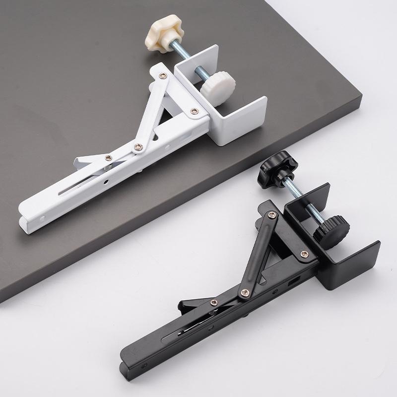 Space Saving Heavy Duty Foldable Desktop Bracket Punch Free Desk Extension for Organized Office Home