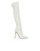 Cross2023 Women's Soft Patent Leather Stiletto Over-the-Knee Boots with Pointed Toe & Side Zipper