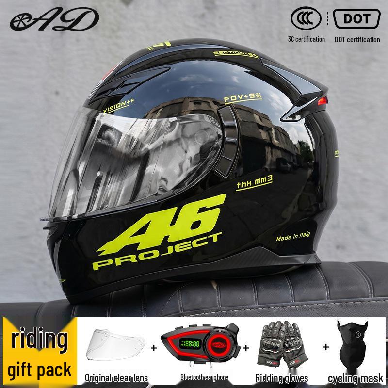 Smart Bluetooth Flip-Up Motorcycle Helmet for All-Season Riding