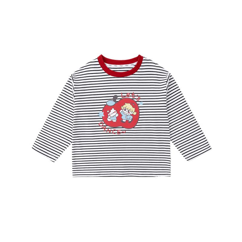Dudu Family Baby Girls  Striped Short-Sleeve Summer T-Shirt 100