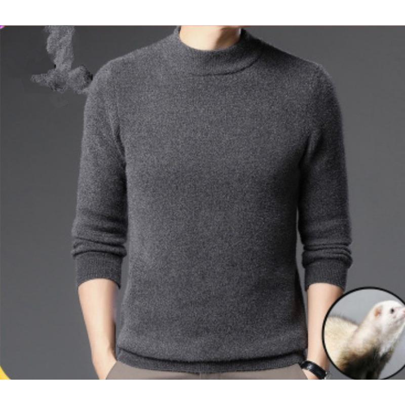 

Новый осенне-зимний мужской свитер с длинными рукавами из синели и круглым вырезом, толстый трикотажный свитер, свободная повседневная рубашка для мужчин 3XL