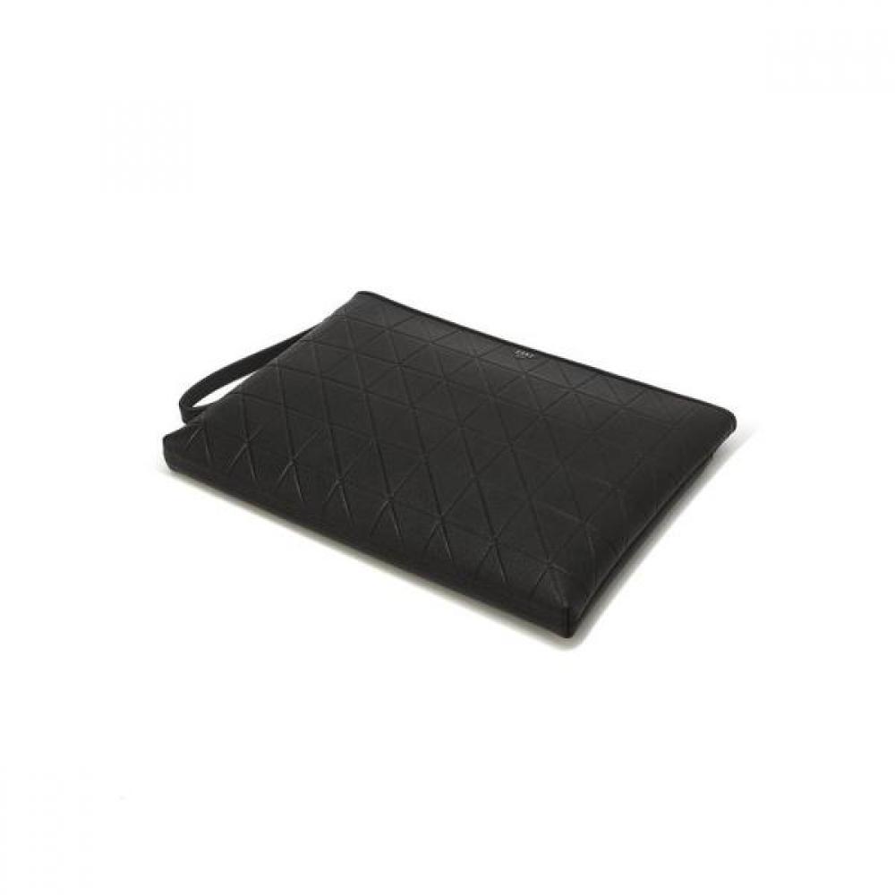 Daks Black Embossed Leather Large Clutch Bag Dbba2e279bk