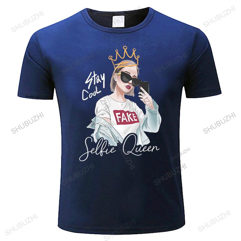 Herren Sommer Marken T-Shirt Mode Baumwolle Kurzarm Schwarz Neu Mädchen mit Krone Unisex O-Ausschnitt Vintage T-Shirt Größe