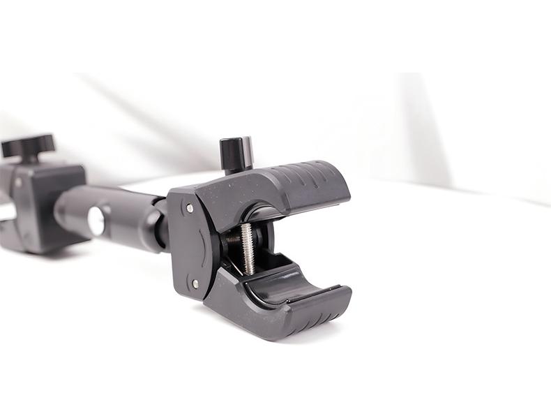 Adjustable Double Head Crab Clamp Mount for Outdoor Action Camera on Motorcycle