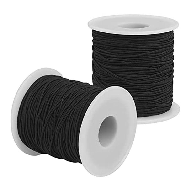 

AEE2-Elastic String Black Total 109 Yards For Bracelets Making For Jewelry Making, Necklaces, Beading чёрный