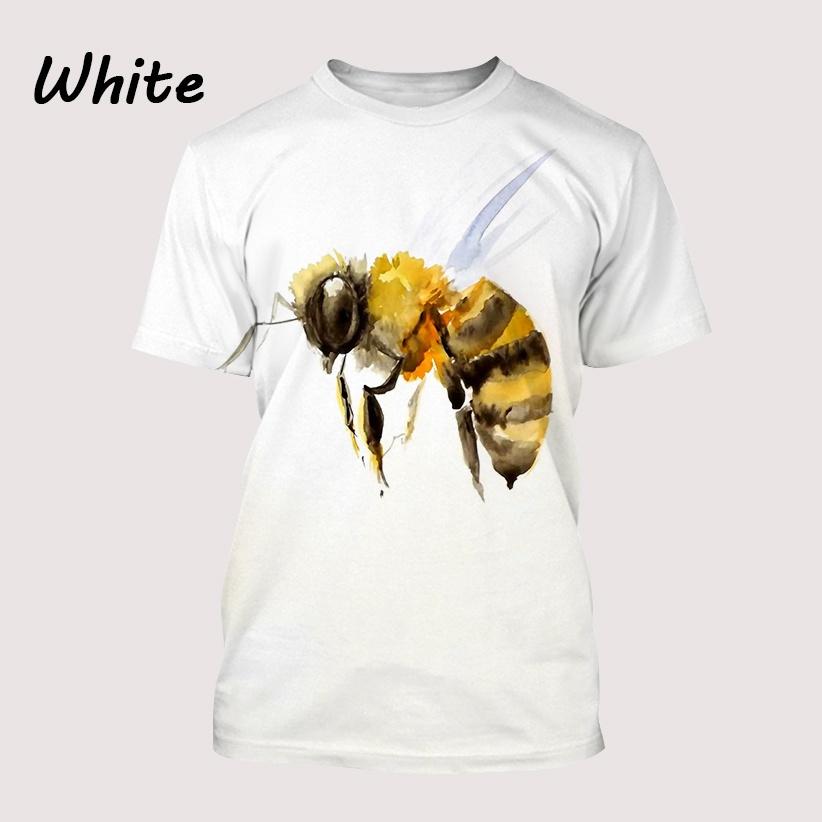 Letní pánská móda Bee 3D tisk Tričko s krátkým rukávem Pánské outdoorové Stretch Streetwear Unisex ležérní trička do