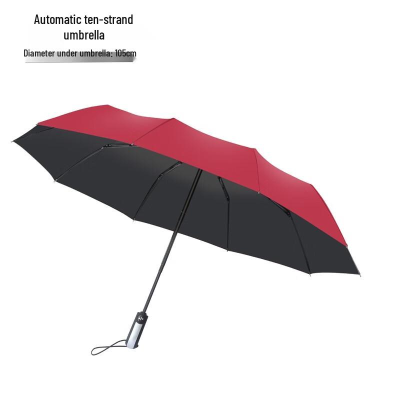 Automatic Black UV Protection Business Sun & Rain Umbrella