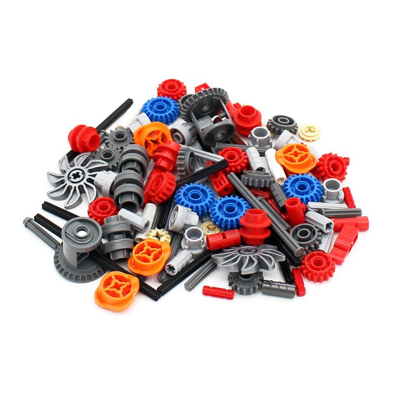 181 Pcs MOC High-tech Parts Shift Clutch Transmission Gear Series Building Blocks Bulk Accessory Gear Axle Connector Bricks Toys