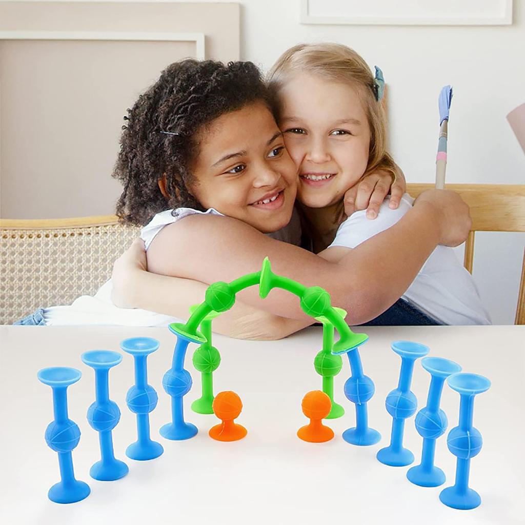 12pcs Dart Suction Cup Soft Silicone Suction Cup Game Set Stress Relief Puzzle Suction Cup Toy