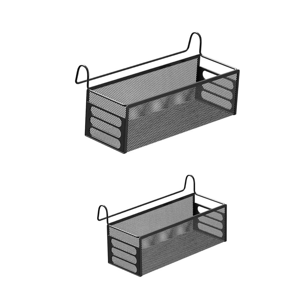Bedside Hanging Storage Basket Shelf Organizer Rack for Dorm Bed & Bunk