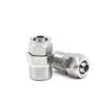 304 Stainless Steel Quick-Connect Air Tube Fitting with PTFE PU Nylon Hose Quick Lock Nut