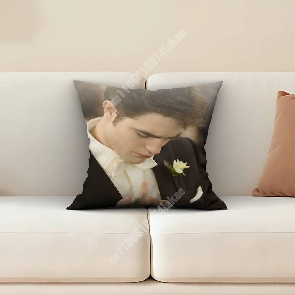 The TTwilight SSaga Bella Edward Jacob Pillow Cover Sofa Couch Cushion Case Home Living Room Decoration