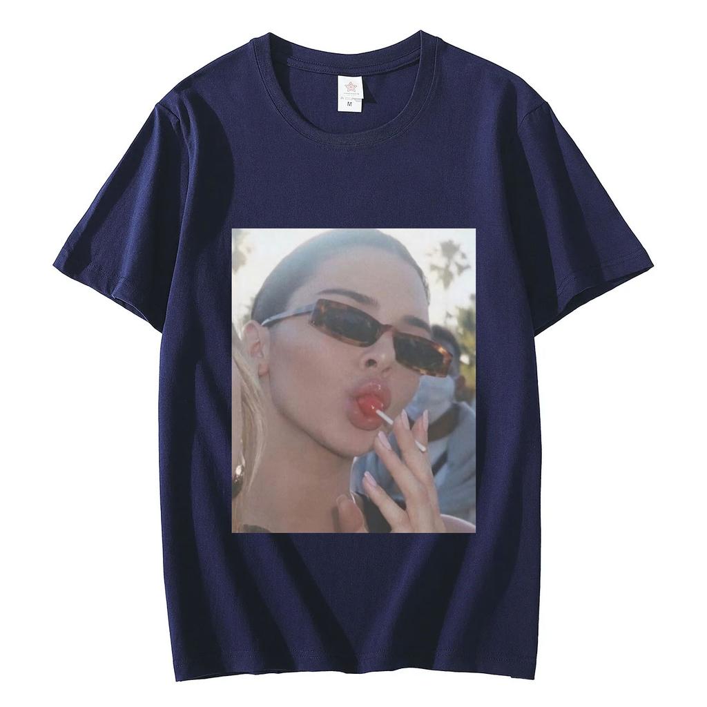 Kendall Jenner Graphic T Shirts Men Women Fashion Aesthetics Oversized Tshirt Summer Casual Pure Cotton Short Sleeve Tshirts