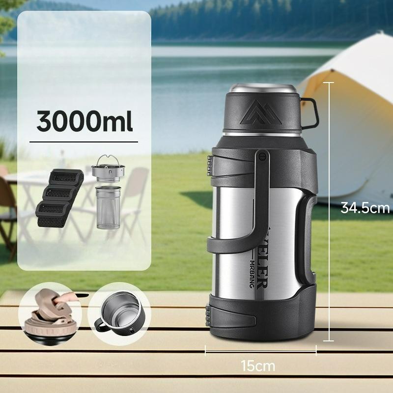 Přenosná termoska, Velkokapacitní nerezová termoska, Venkovní velkokapacitní ultravelkokapacitní přenosná termoska