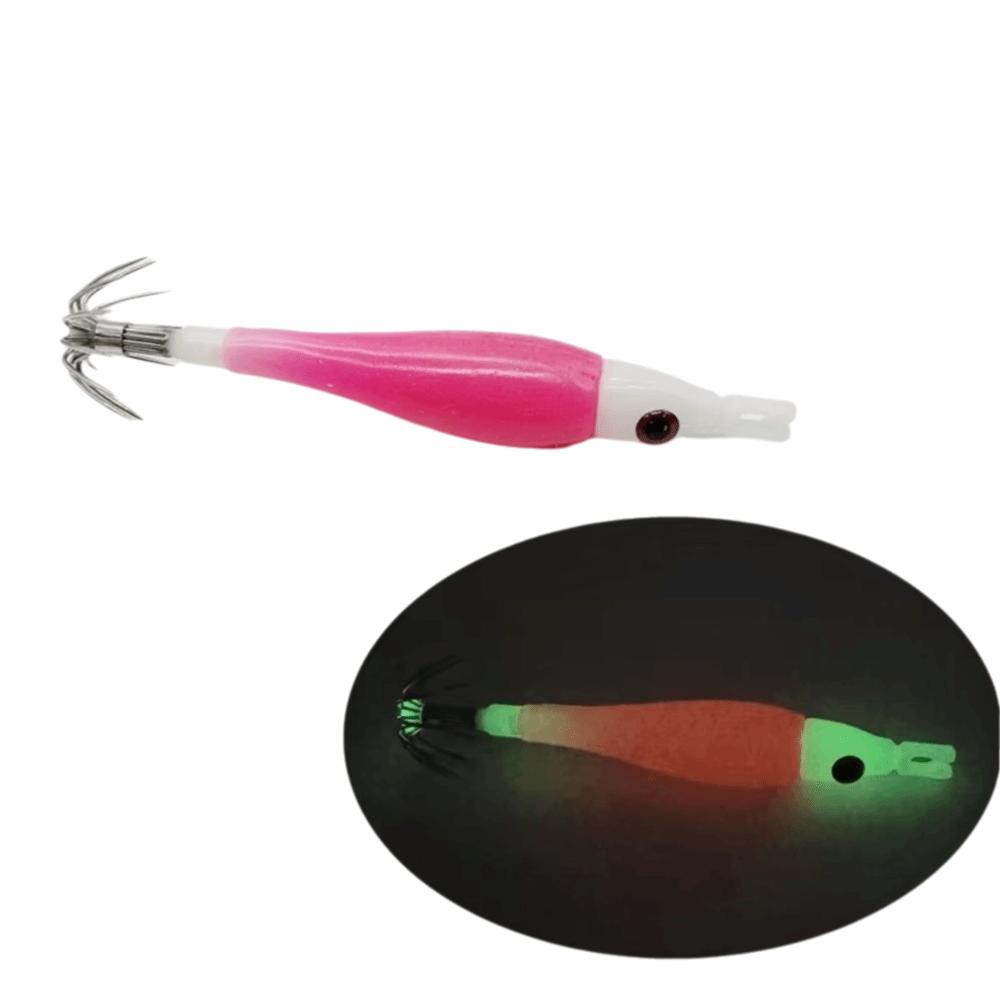 Luminous Squid Jig Silicone Cloth Wrapping Octopus Jig Lure Jigging Lure  Sea Fishing