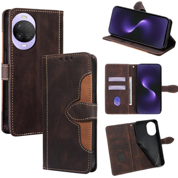 Skin Feel Magnetic Buckle Leather Phone Case
