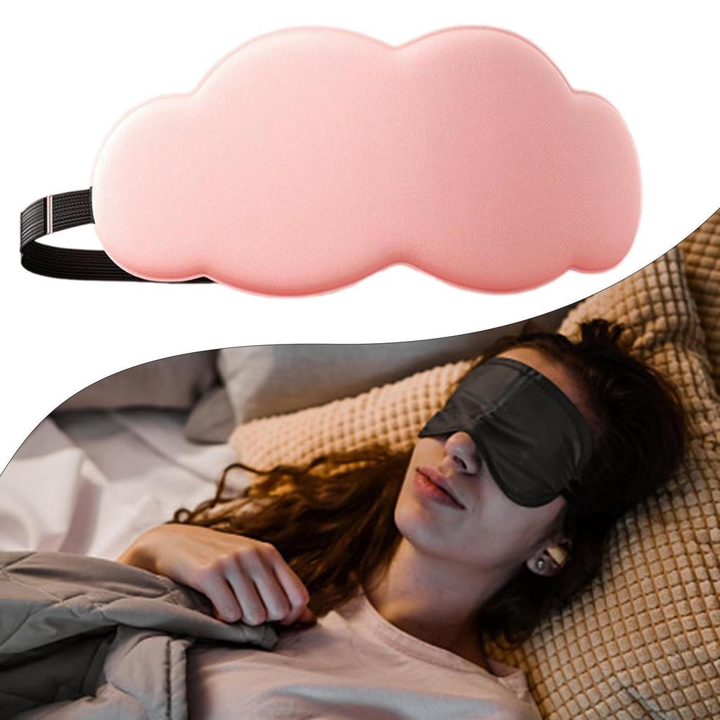 Sleep Mask Eye Cover Eyes Cups Eyeshade Light Blocking Night Blindfold Ice Silk for