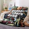 Grand Theft Auto Iv Flannel Blanket Super Soft Warm Cozy Blanket for Sofa Bed Office Travel All‑Season Home Decor Gift