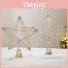 Minimalist Modern Christmas Tree Star Ornament 3d Snowflake Design Festive Decor