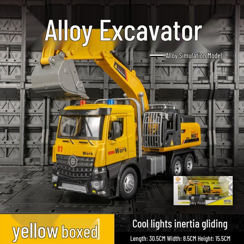 

Jiadu JD-8238 Сплавной игрушечный экскаватор с подсветкой - Инерционный симуляционный автомобиль для мальчиков