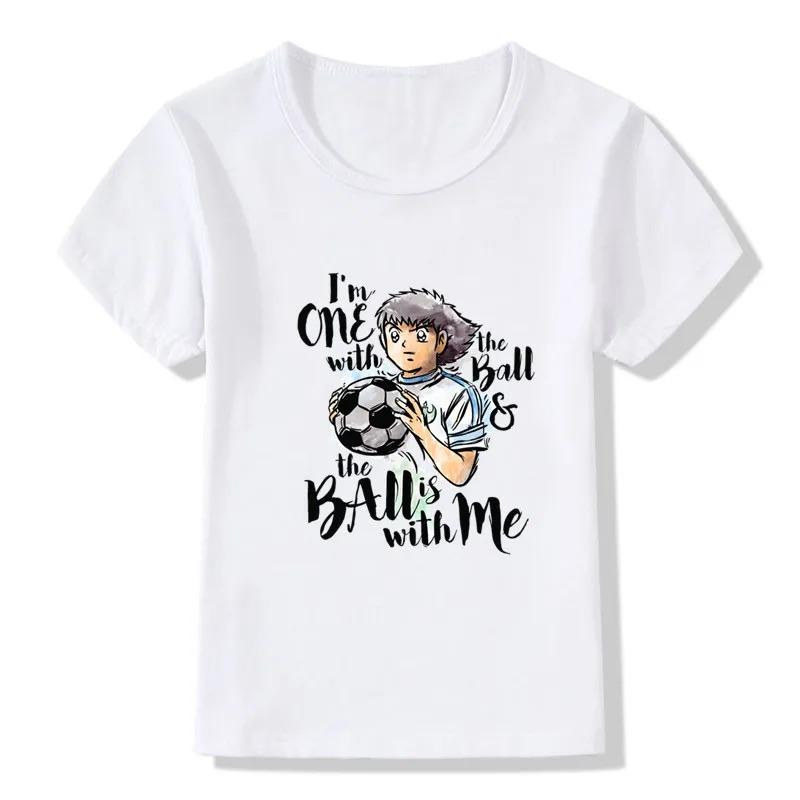 Anime Captain Tsubasa Le Petit Footballer Print Cartoon T-shirts Summer Kids T shirt Girls Boys Clothes Children Tops,HKP2309