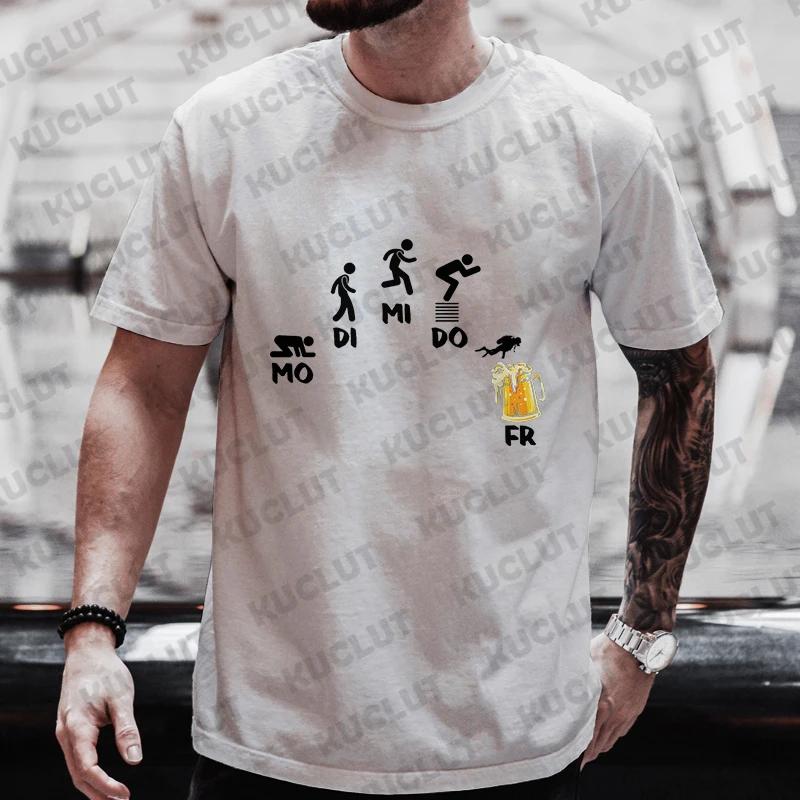 Duiken Duikers Funny T Shirt Men Summer Harajuku Streetwear Short Sleeve Oversized Tops Diving Divers Diving Men Street Tee Tops