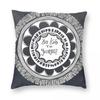 Be Kind To Yourself Mandala Pillowcase Polyester Linen Velvet Pattern Decorative Throw Pillow Case Sofa Seater Cushion Cover