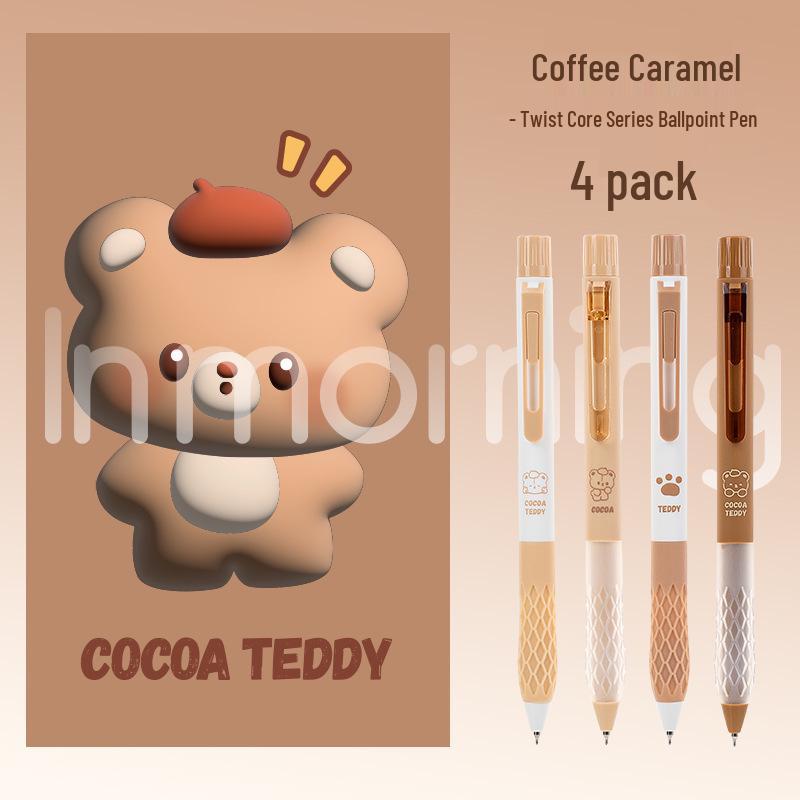 Yimulin Panda Twist Neutral Pen - 3D Pattern Creative Rotating Quick-Dry Brush Pen 0.5mm