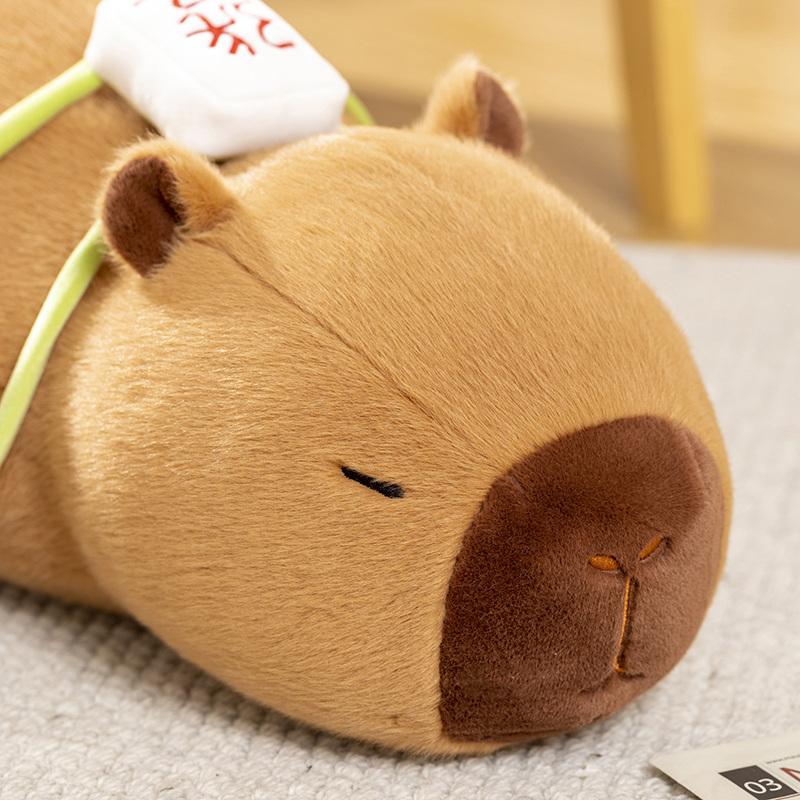 Cute And Charming Capybara Plush Toy Stuffed Animals Capybara featuring Mahjong Gentle Doll Playthings Birth Date Xmas Present