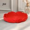 Key Dish for Entryway Rose Shaped Jewelry Storage Tray, Decorative Plastic Trinket Dish, 3D Earring And Bracelet Holder Printed Desktop Organizer