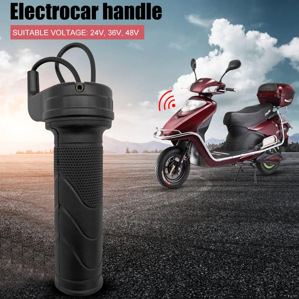 Universal Electric Bicycle Throttle Handle 24V 36V 48V Electric Bicycle Accelerator Rubber Scooter Parts Motorcycle Accessories