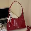 New Stylish and Simple Armpit Bag Large-capacity Commuter Messenger Bag Solid Color Casual Shoulder Bag