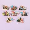 Sporty Beast Speed Motorcycle Enamel Brooches Start Go Sport Bike Bicycle Golden Pins Street Free Skateboard Badge