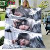 Korean Kpop Girl Group-Yuqi-Soyeon Print Four Seasons Blanket Sofa Cover Travel Bed Plush Blanket Office Break Blanket Gift