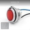 Lightemitting Diode Display Light, Waterproof Metal Marker 12V 24V, High Brightness Red With