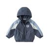 DAVE&BELLA Boys' Waterproof Hooded Windbreaker Jacket
