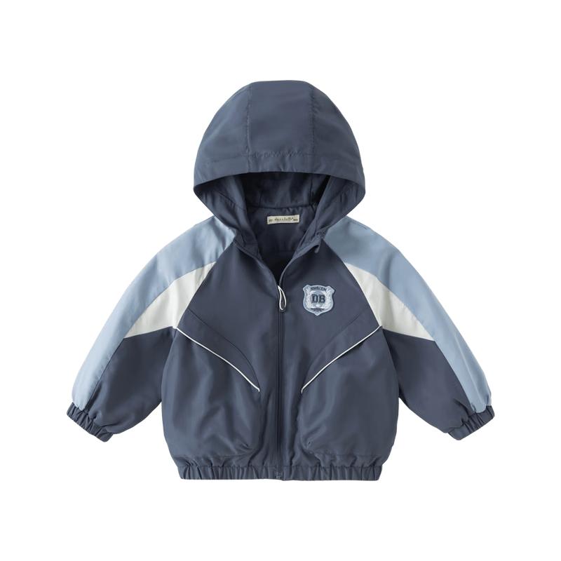 DAVE&BELLA Boys' Waterproof Hooded Windbreaker Jacket