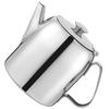 Stainless Steel Tea Pot Metal Teapot Modern Design Easy Pour Tea Kettle for Home Coffee Brewing Travel Stove Top Kettle