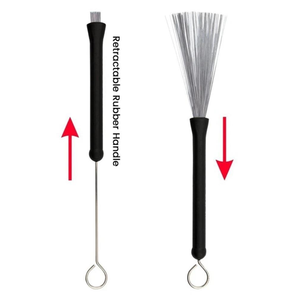 Drum Steel Brushdrum Stick Bundle Stick Stainless Steel Brush Bamboo Drum Brush Drum Kit Accessories