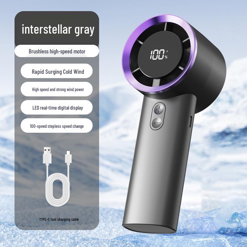 High-Speed USB Portable Mini Fan: Handheld, Desktop & Outdoor Use. USB Rechargeable