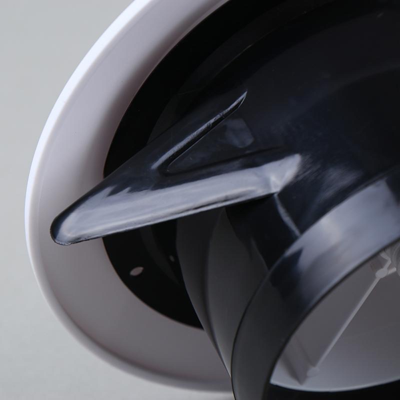 Verstelbaar Rond Luchtrooster Afzuigklep 75-200Mm Luchtrooster Afzuigklep Rooster Wandmontage Plafond Luchtrooster Afdekking