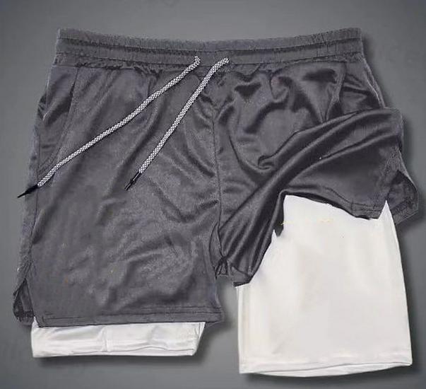 

Мужские дышащие двухслойные летние спортивные пляжные шорты Cross-Border 2025 M серый