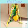 Pu Leather Lemon Fruit Keychain Bag Charm With Beaded Weaving For Personal Style