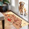 VIKAMA Adorable Capybara Lucky Doormat Entrance Mat for Kids' Room Instagram-Style Living Room Foot Mat Warm and Healing