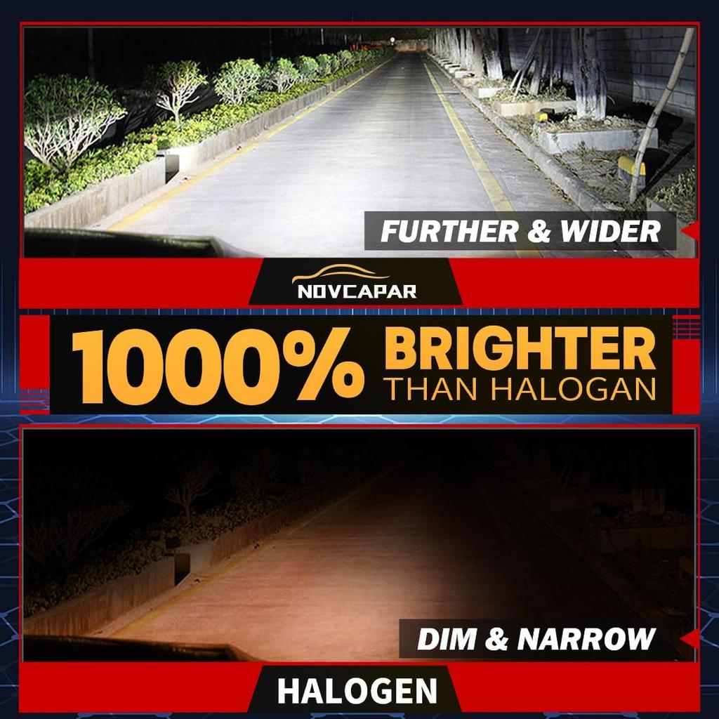 H11 Led Bulbs, 30000LM 1000% Brightness, Cool White 6500K, 1:1 Mini Size, Plug And Play, Canbus Ready, Hi And Low Beam, H8 H11 H16 Led Fog Lights,