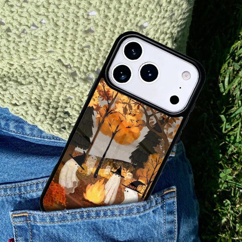 There's A Ghost Phone Case For iPhone 17 AIR 16 Pro Max 15 14 Pro 11 12 13 Shockproof Silicone Cover