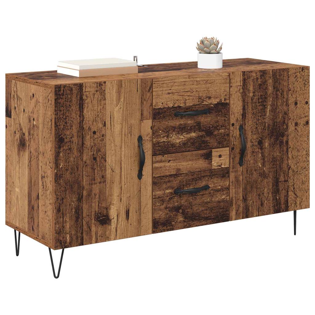 Sideboard with Drawers Reclaimed Wood Look 100 x 36 x 60 cm Engineered Wood