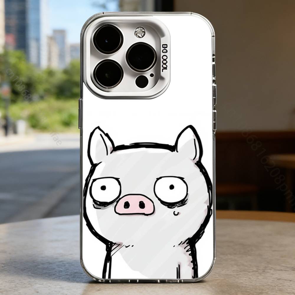 

Ugly Cute Animal Series White Shockproof Phone Case For iPhone 17,16,15,14,13,12,11,Pro,XS,Max,Plus,Mini,SE iPhoneXSMAX